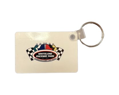 Whiteland Raceway Park Rectangle Keychain
